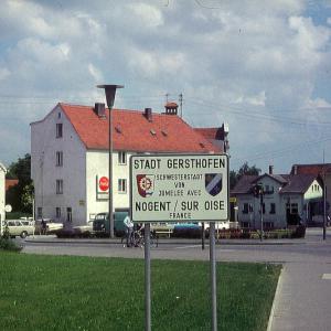 Tafel Städtepartnerschaft in Gersthofen